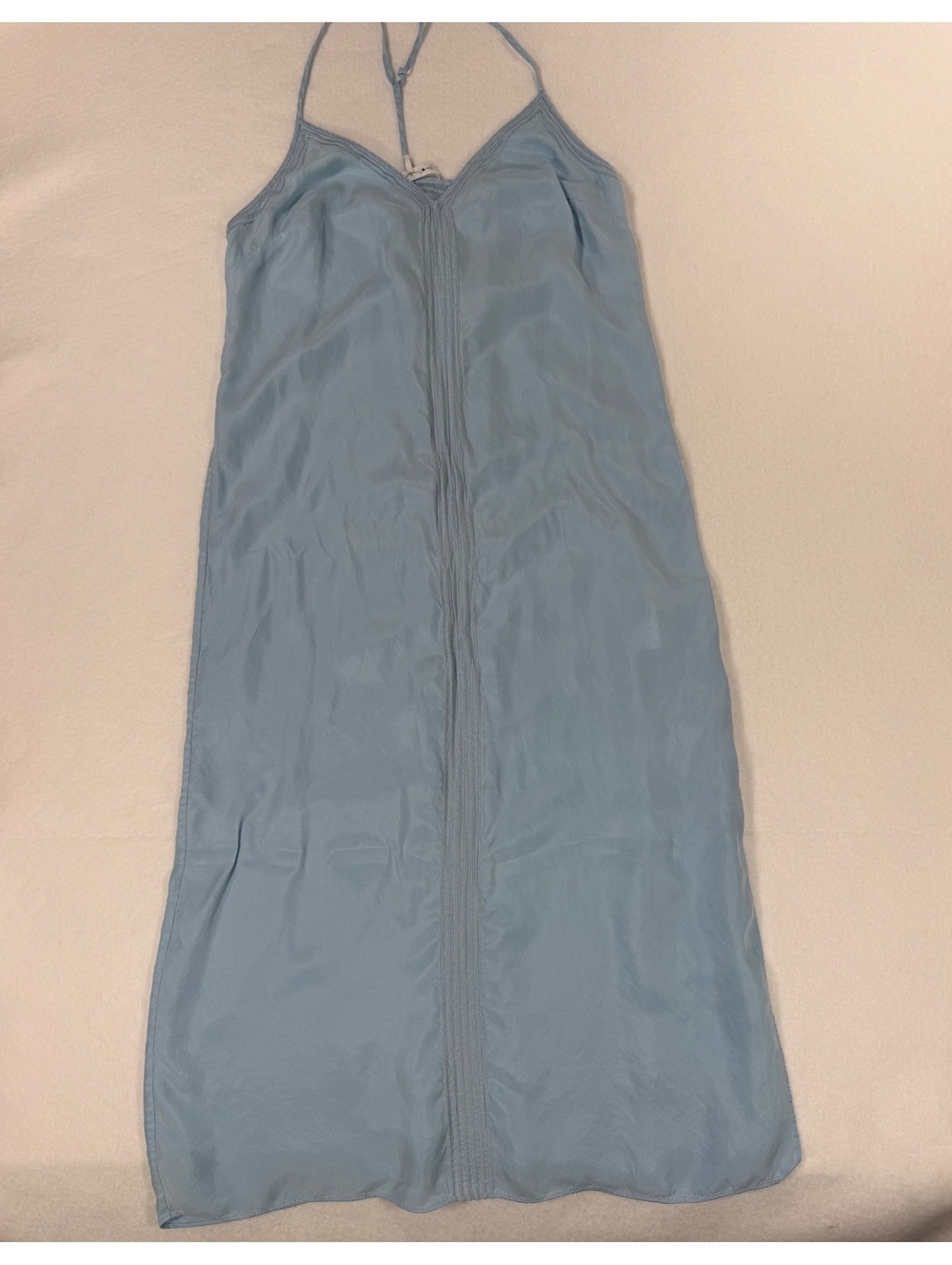 FRAME Soft Blue Slip Dress in Size Small